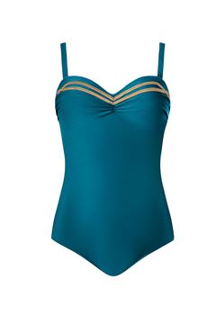 Picture of PLUS SIZE SWIM SUIT GOLD TRIM